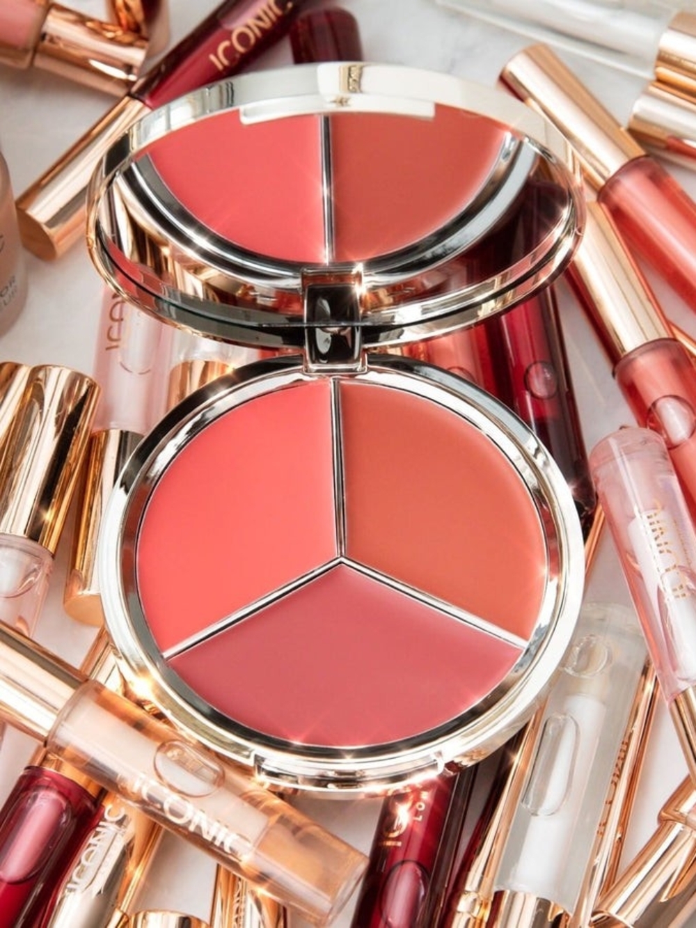 Iconic London Tri-Color Lip & Cheek Cream Trio